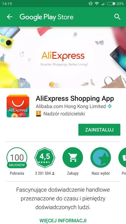 Aplikacja Aliexpress App - Aliexpress na komórki