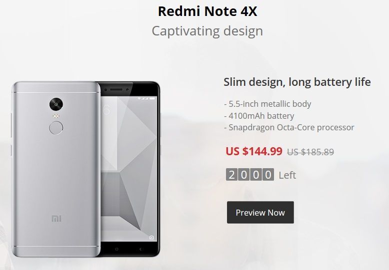 Redmi Note 4X - 7. urodziny Aliexpress