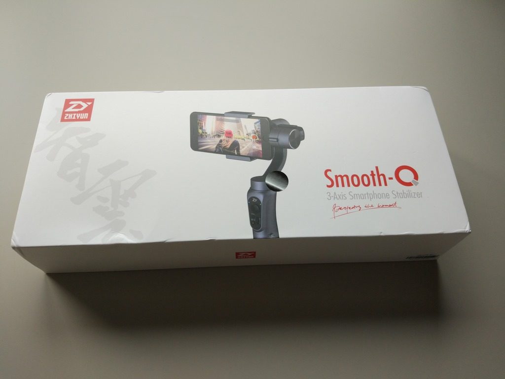 Zhiyun Smooth Q - recenzja chińskiego gimbala do smartfona - pudełko