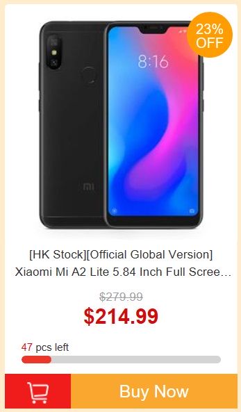 AUG Sale - sierpniowa promocja geekbuying.com - Xiaomi Mi A2 Lite