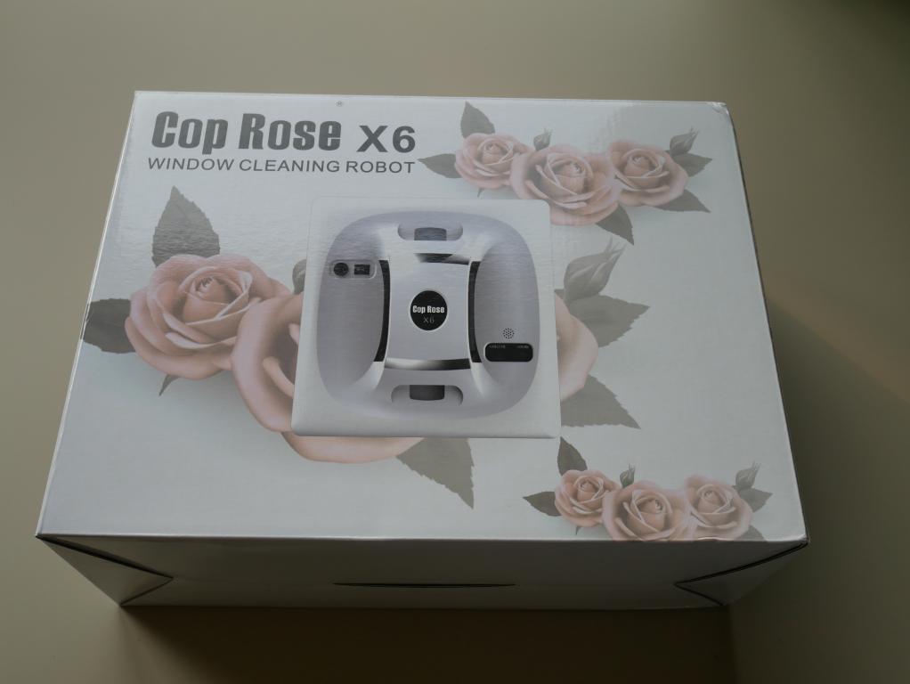 Cop Rose X6 - recenzja robota do mycia okien - pudełko z robotem