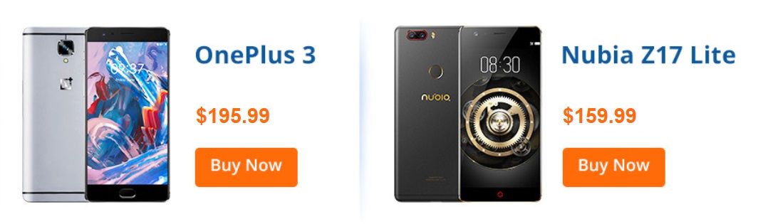 OnePlus 3 vs Nubia Z17 Lite - promocyjne ceny