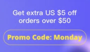 Cyber Monday na Aliexpress - rabat $5 Monday