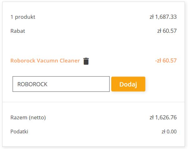 Robot odkurzający Roborock S55 za 1626 zł! - zamówienie na Geekbuying.pl z kodem rabatowym
