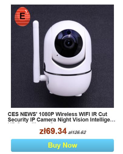 Wielkanocna wyprzedaż na Banggood.com - promocja kamery do monitoringu IP CES News