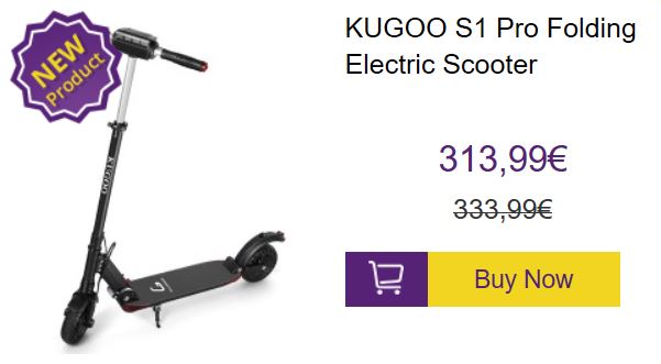 Promocja hulajnóg elektrycznych Kugoo S1 - Kugoo S1 Pro w obniżonej cenie