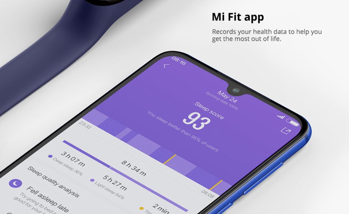 Xiaomi Mi Band 4 w dobrej cenie z kodem rabatowym - współpraca z aplikacją Mi Fit App