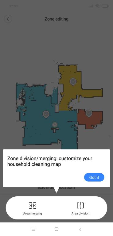 Roborock S6 - recenzja robota odkurzającego najnowszej generacji - dzielenie pomieszczeń na mapie w aplikacji Mi Home