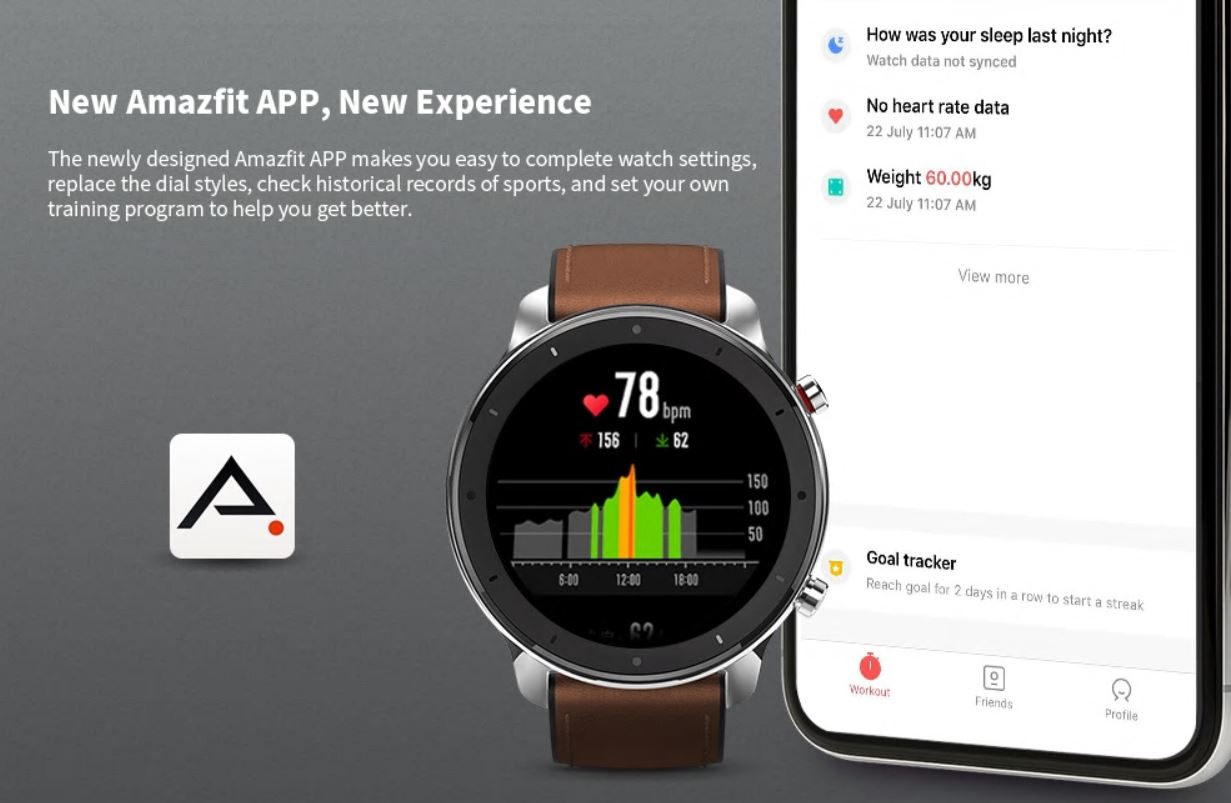 Smart Watch Amazfit GTR z Gearbest - Aplikacja Amazfit na smartfony