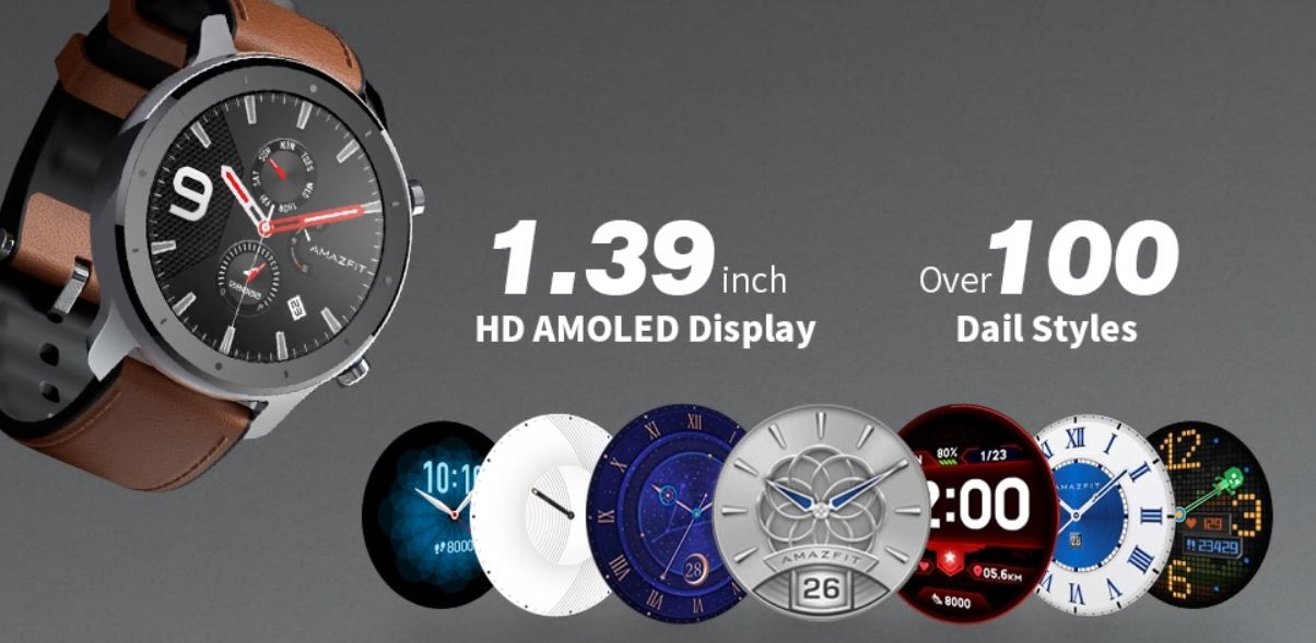 Smart Watch Amazfit GTR z Gearbest - style wyświetlacza