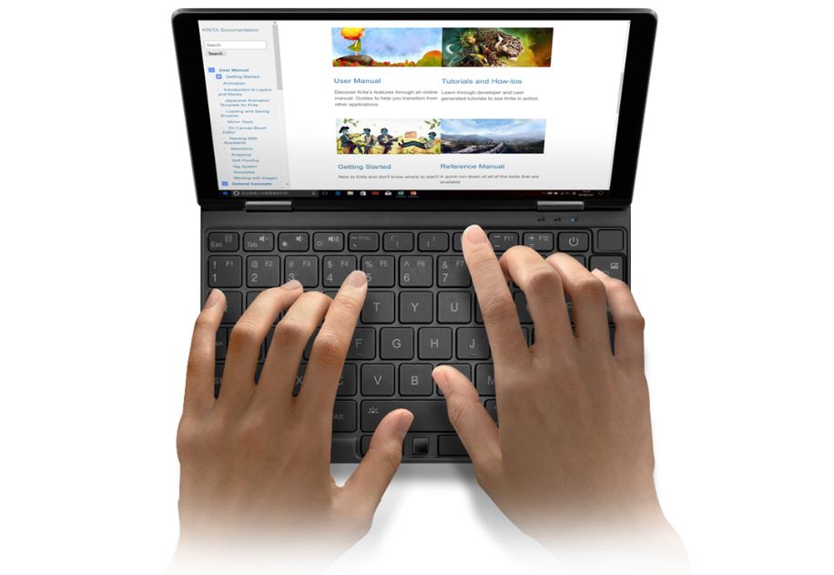 Wyprzedaż mini laptopów One Netbook One Mix 3S - pisanie na mini laptopie