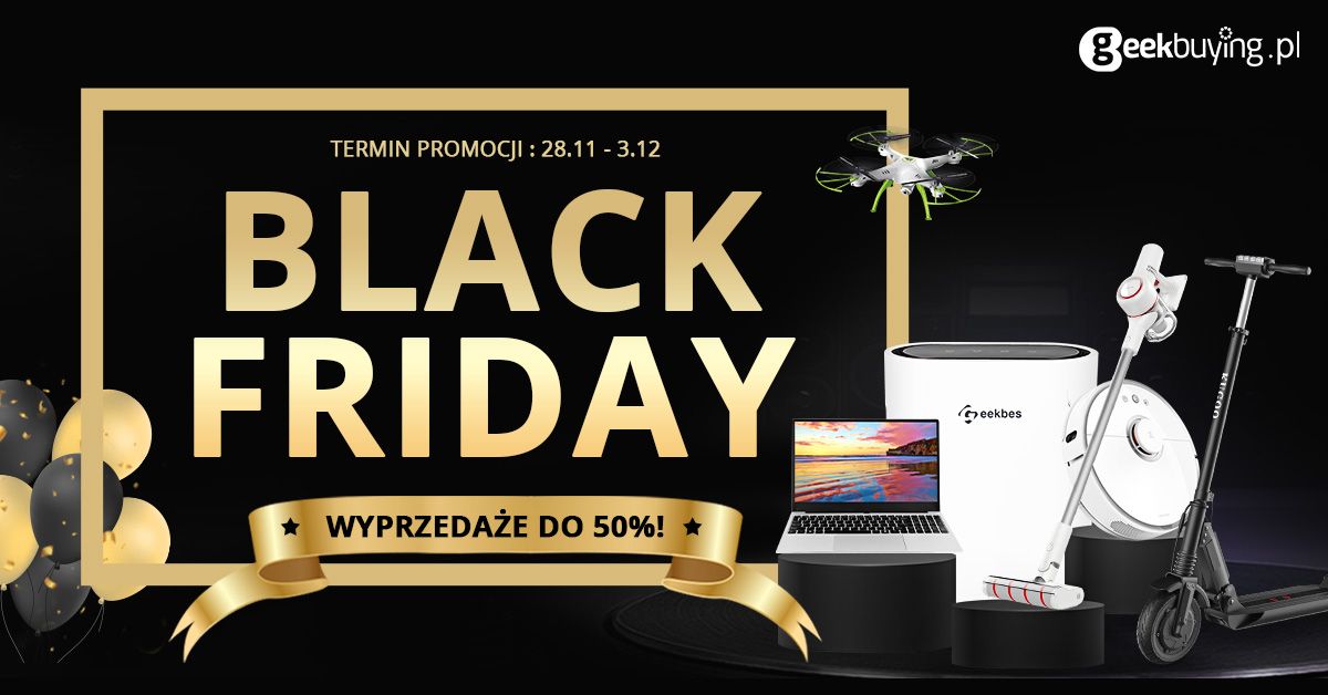 Promocja Black Friday na geekbuying.pl - najlepsze oferty
