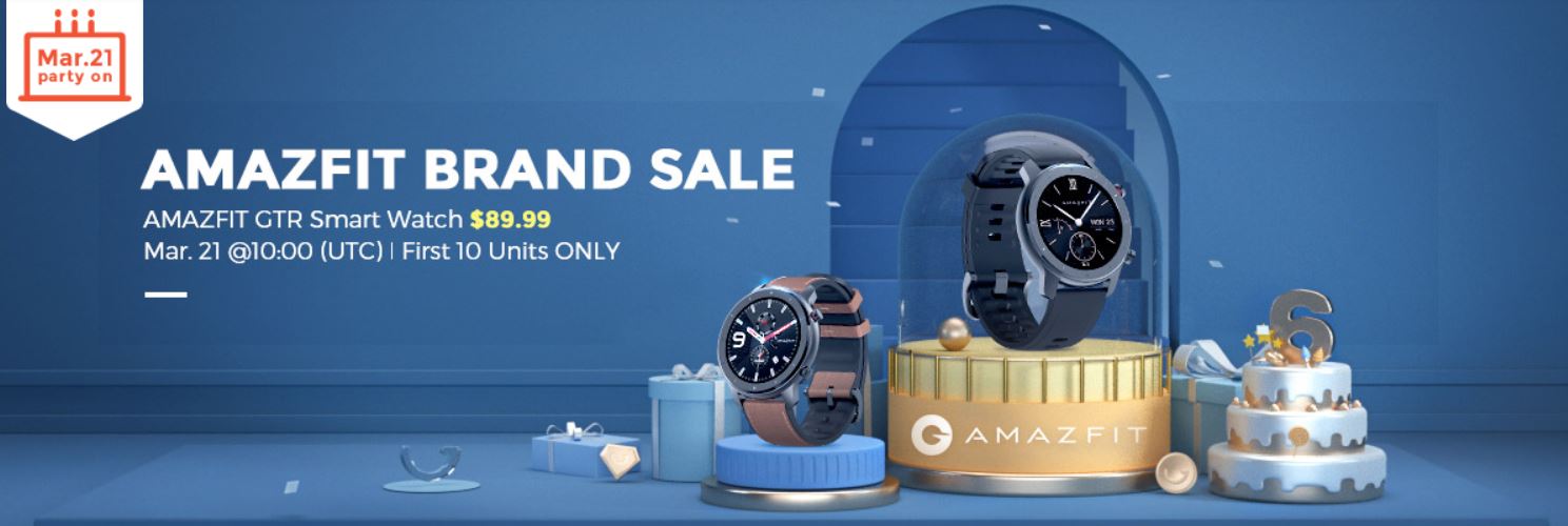 6. urodziny Gearbest.com - promocja - Amazfit Brand Sale