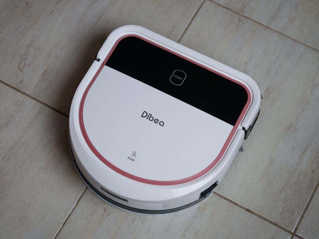 Dibea D500 PRO - recenzja taniego robota sprzątającego z mopowaniem - mopowanie płytek