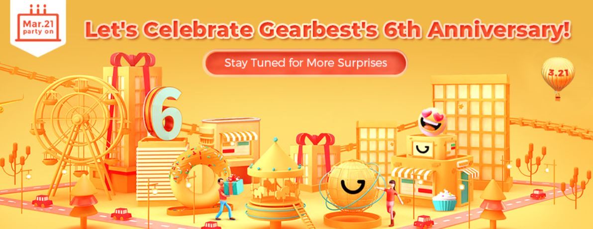 6. urodziny Gearbest.com - promocja - logo promocji