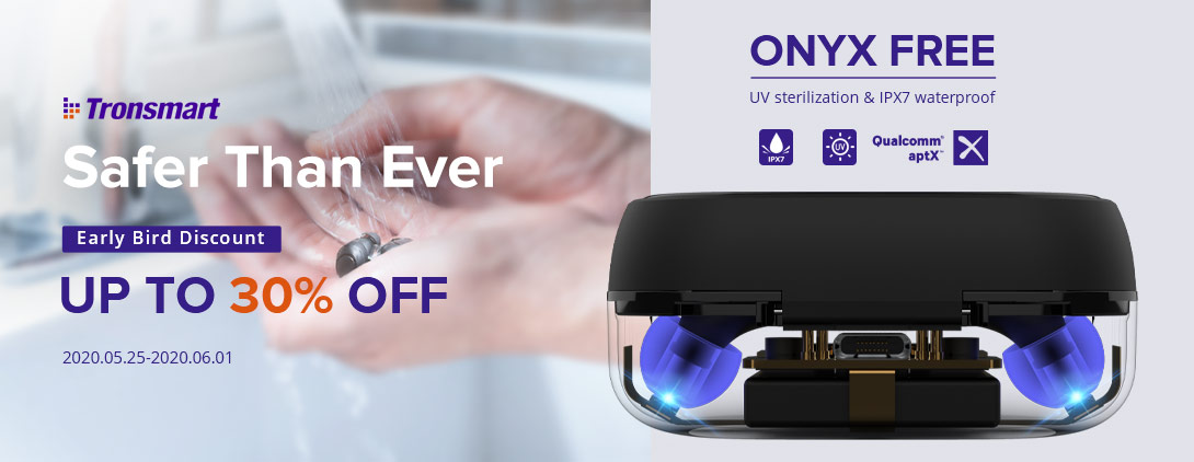 Tronsmart Onyx Free - premiera słuchawek Bluetooth w rewelacyjnej cenie - promocja