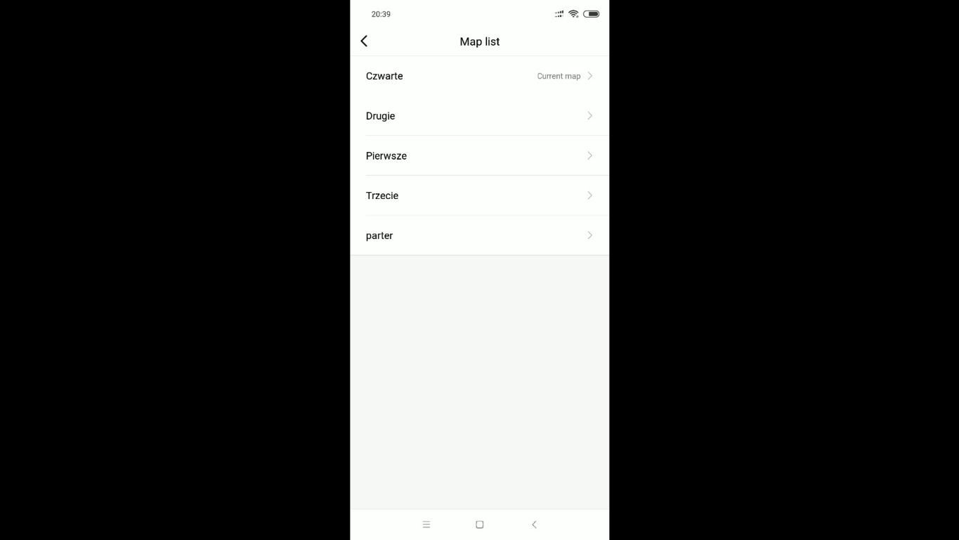 Xiaomi Viomi V3 - recenzja robota odkurzającego z mopowaniem - lista map na różne piętra