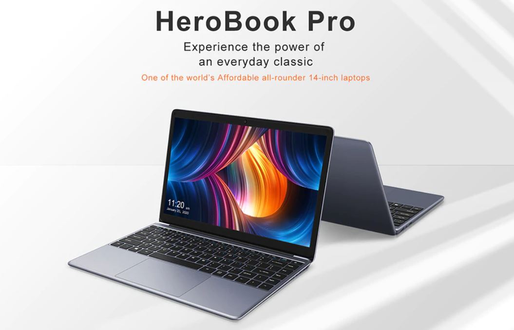 Wyprzedaż na półrocze w Gearbest - promocja 2020 - tani laptop HeroBook Pro