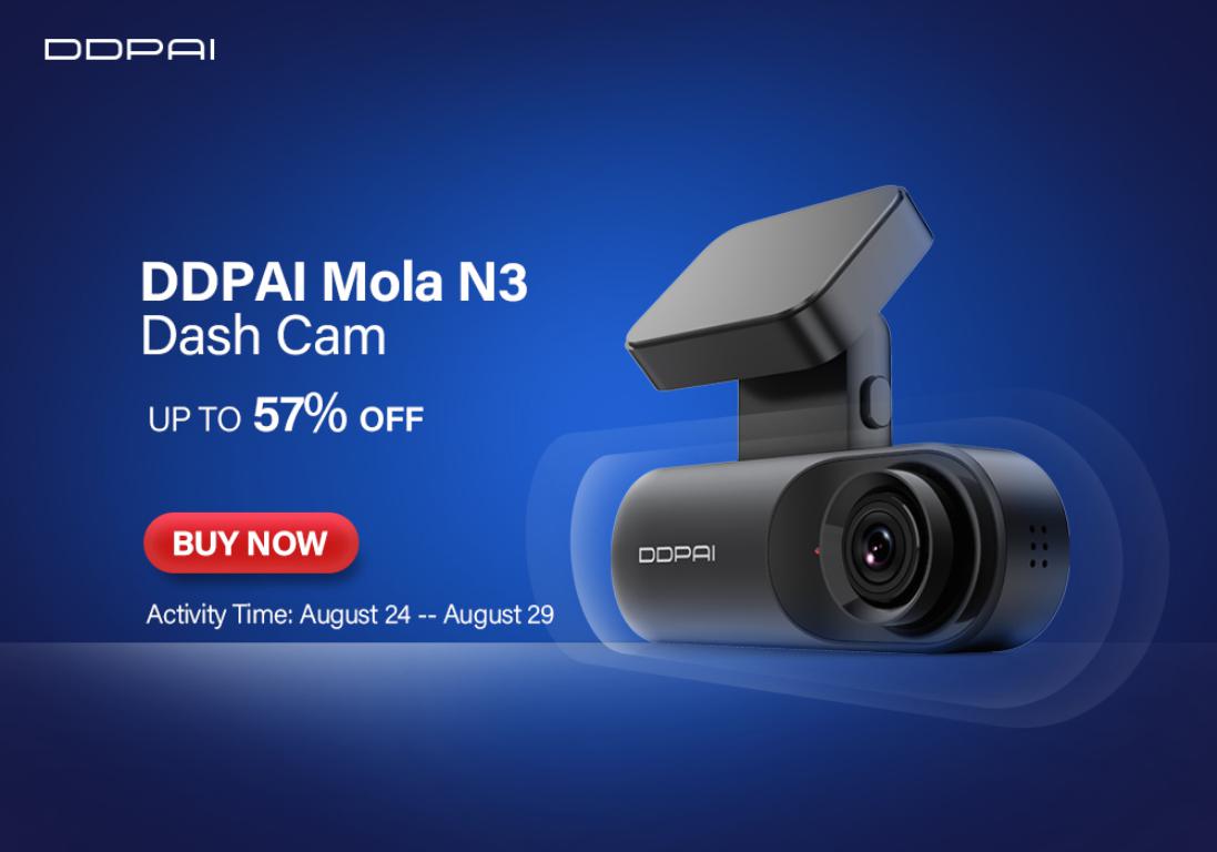 Kamera samochodowa DDPai Mola N3 - jakość obrazu - promocja