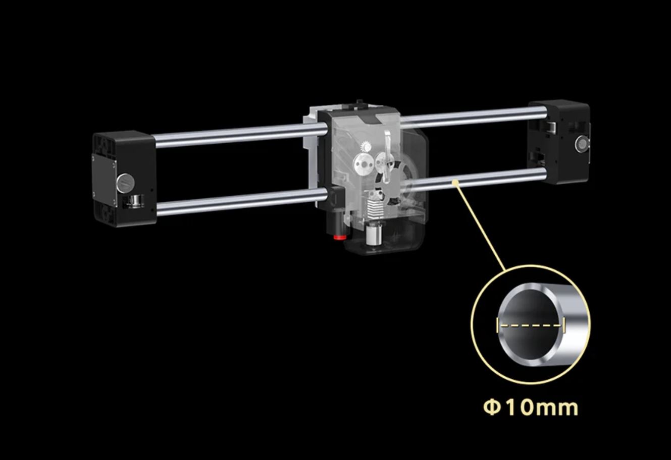 stalowe prowadnice osi - drukarka 3D marki QIDI