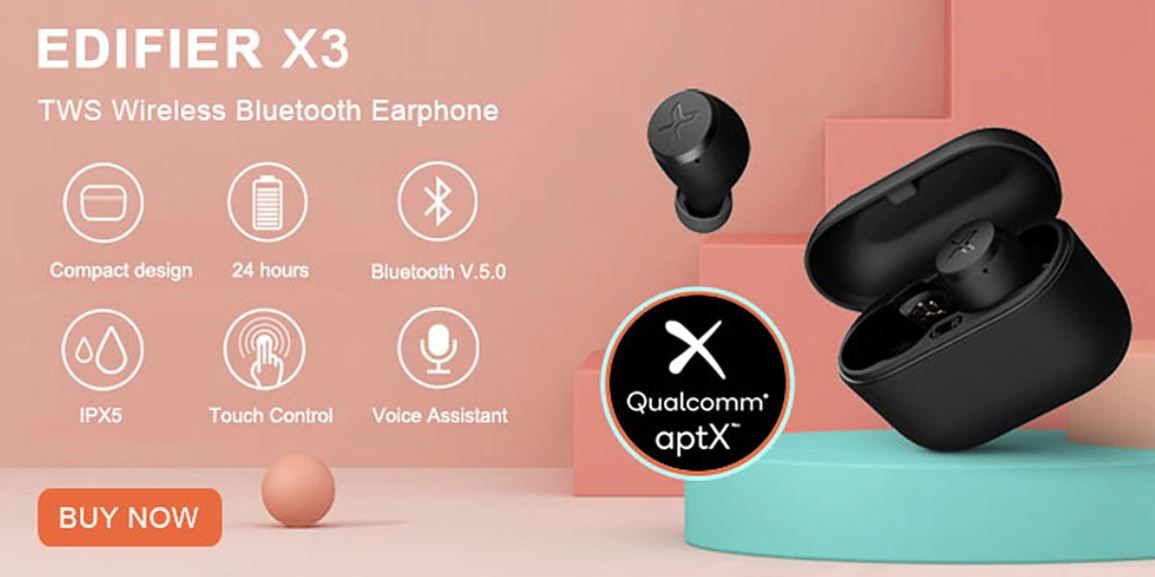 promocja 11 listopada na Aliexpress - okazje na ostatnią chwilę - słuchawki Bluetooth Edifier X3