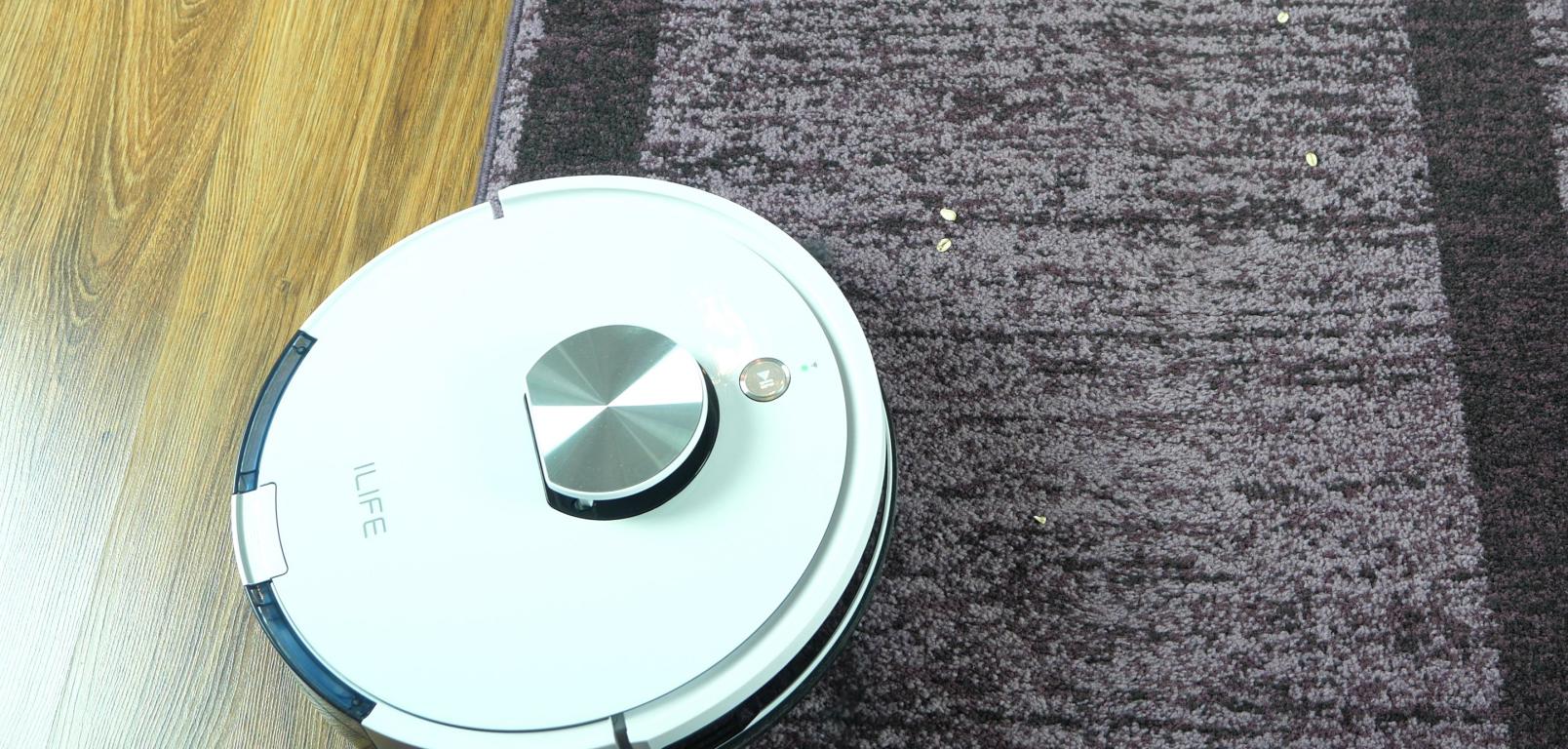 iLife L100 - recenzja robota sprzątającego - odkurzanie na dywanach
