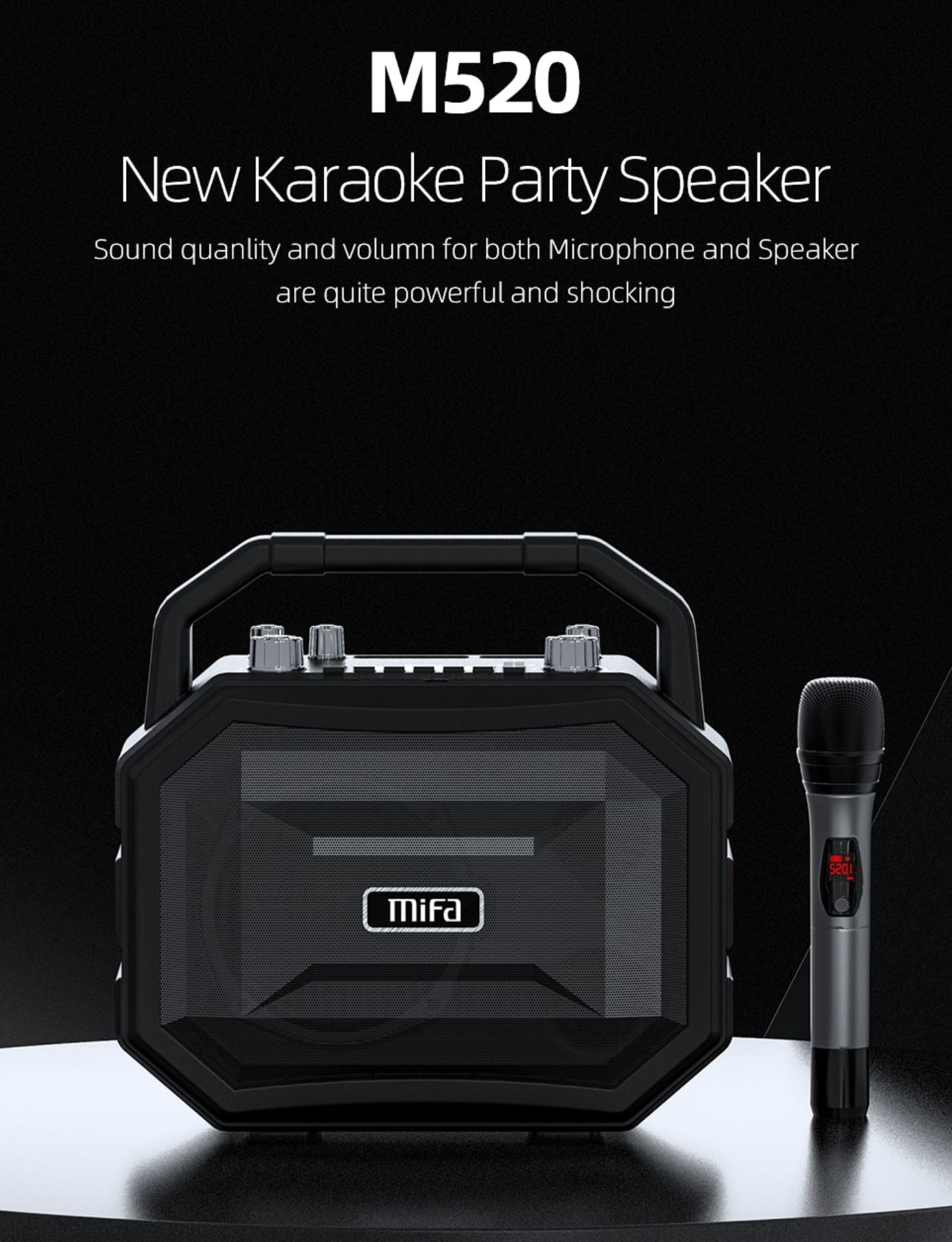 Słuchawki i głośniki Bluetooth z Aliexpress - promocyjne oferty - Mifa M520 New Karaoke Party Speaker
