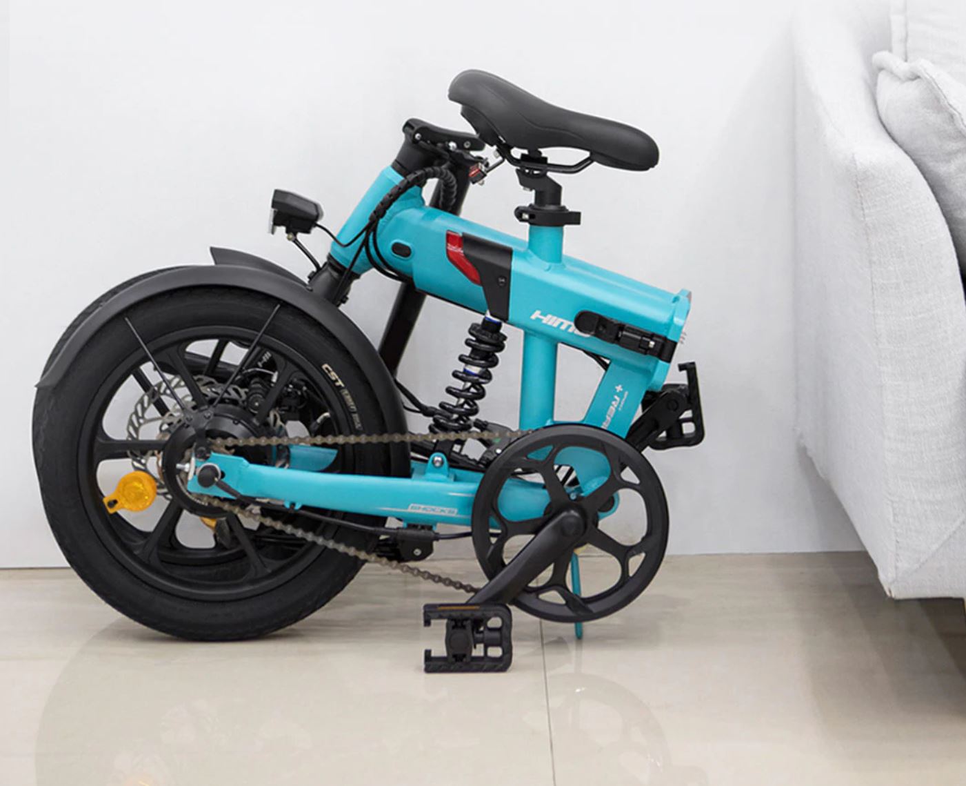 Pojazdy elektryczne z Aliexpress - rower elektryczny HIMO Z16 po złożeniu