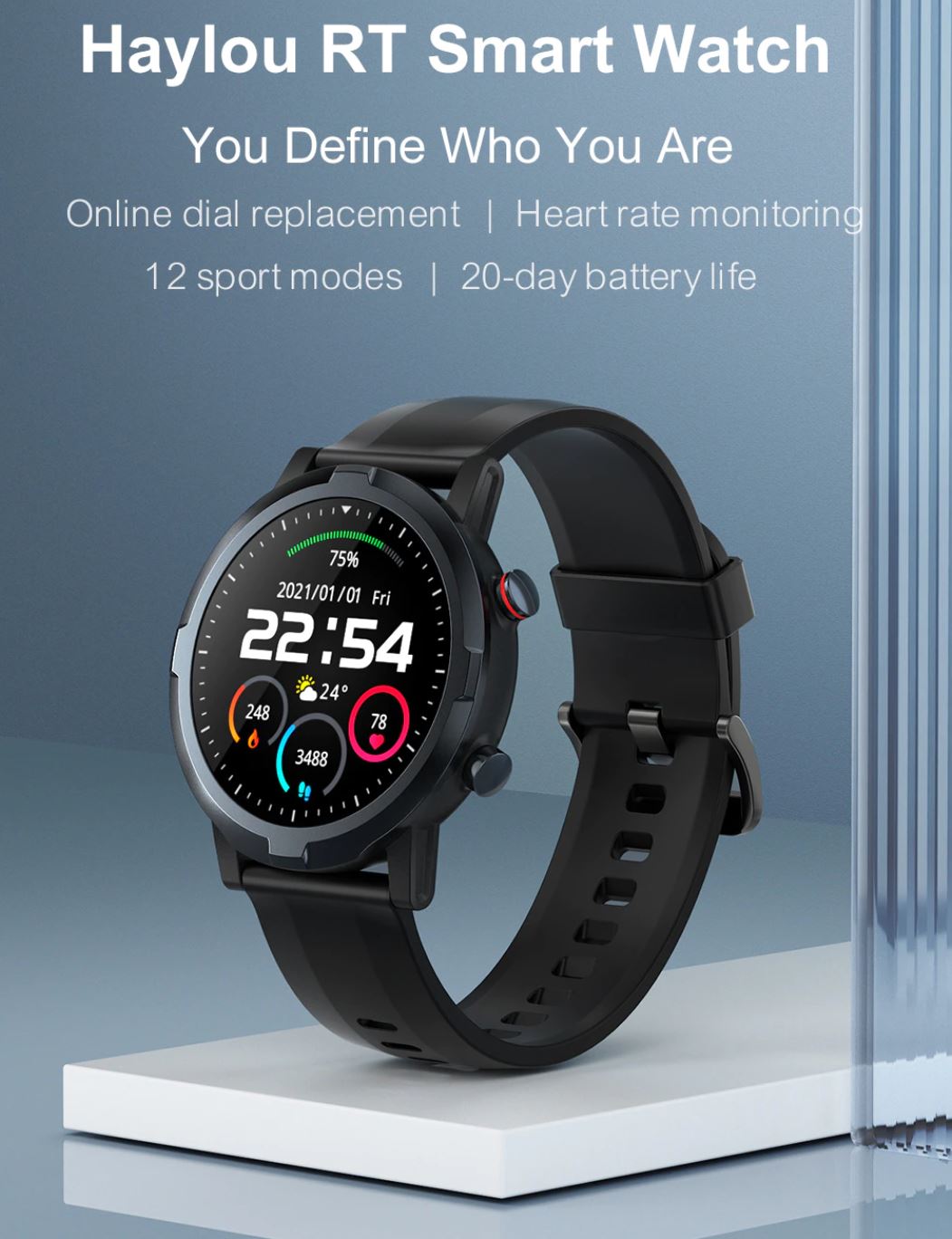 Smartwatche z Aliexpress - bogata oferta w rewelacyjnie niskich cenach - Haylou RT Smart Watch