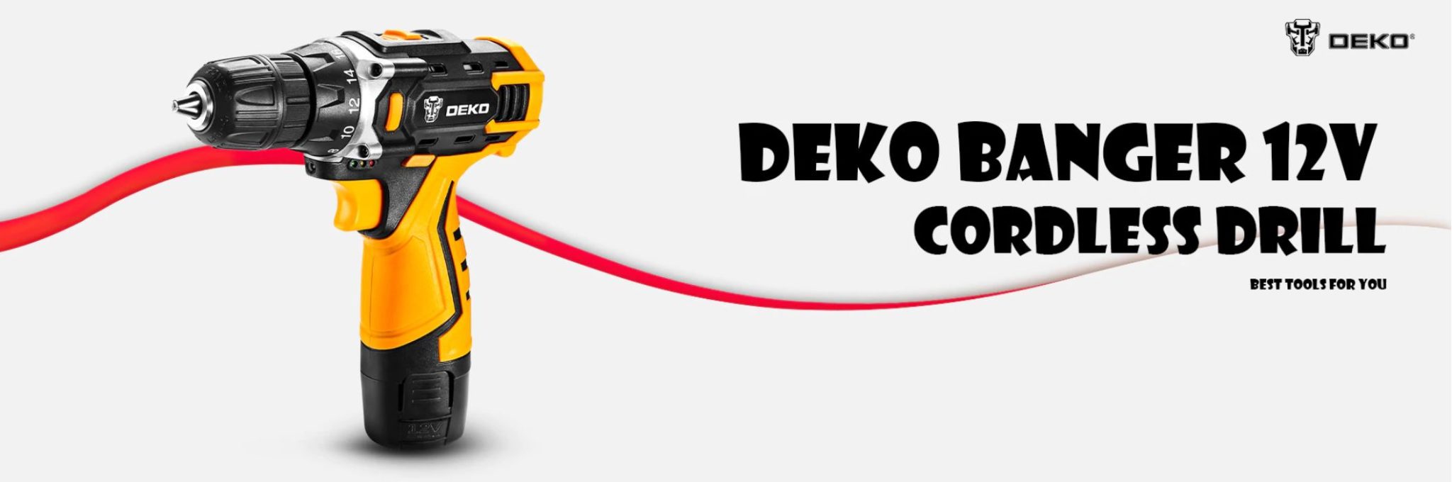 Najlepsze narzędzia z Aliexpress - promocja produktów marki DEKO - wiertarka-wkrętarka DEKO Banger