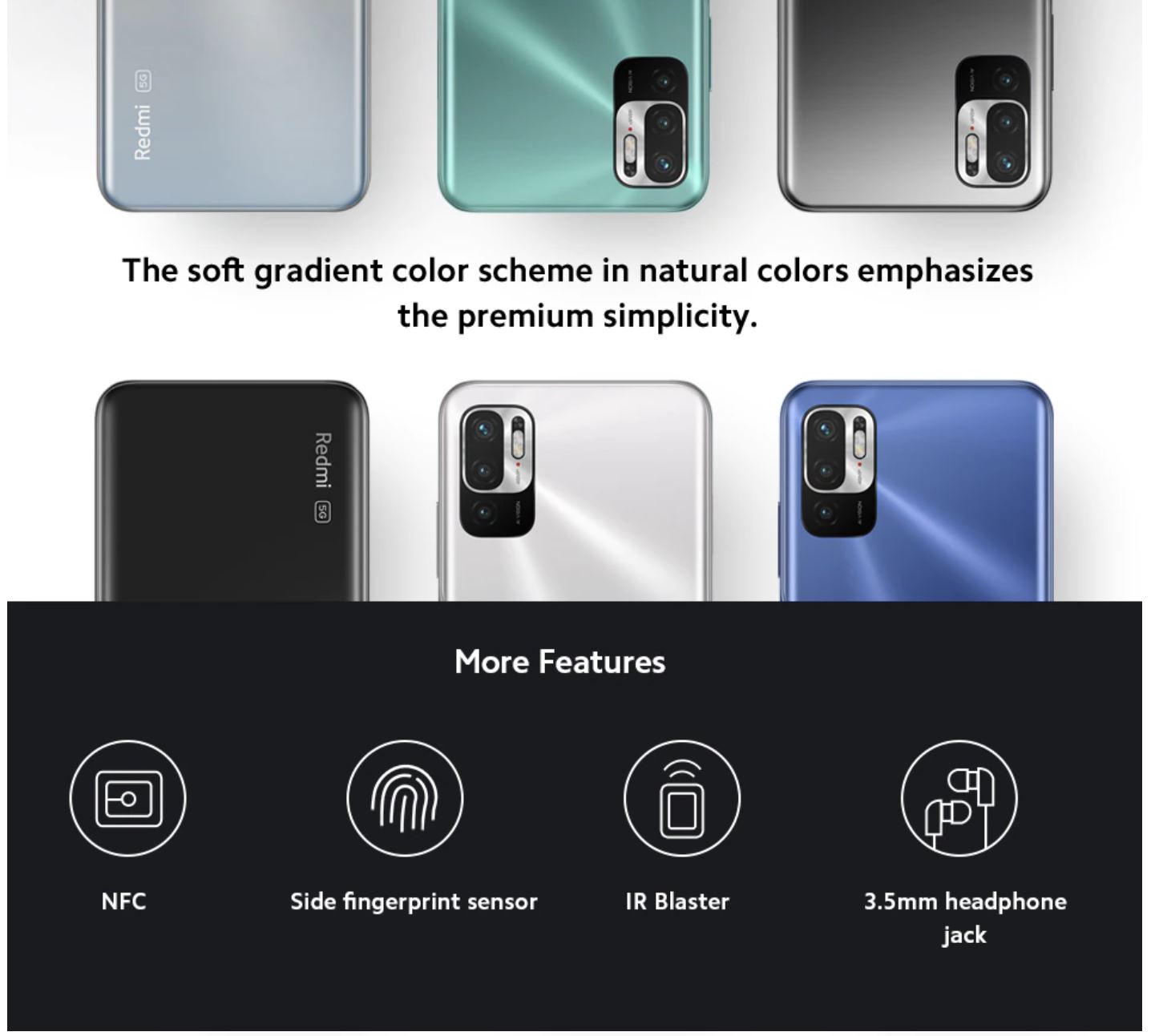 Xiaomi Redmi Note 10 5G - kolory i funkcje