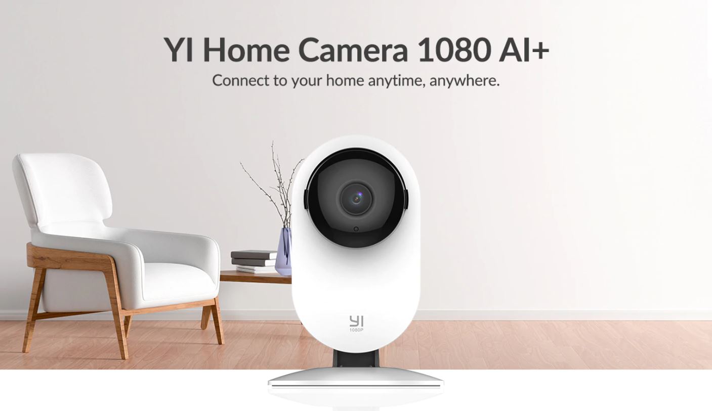82% rabatu na najpopularniejsze kamery do monitoringu domowego marki YI - kamera YI Home Camera 1080 AI+