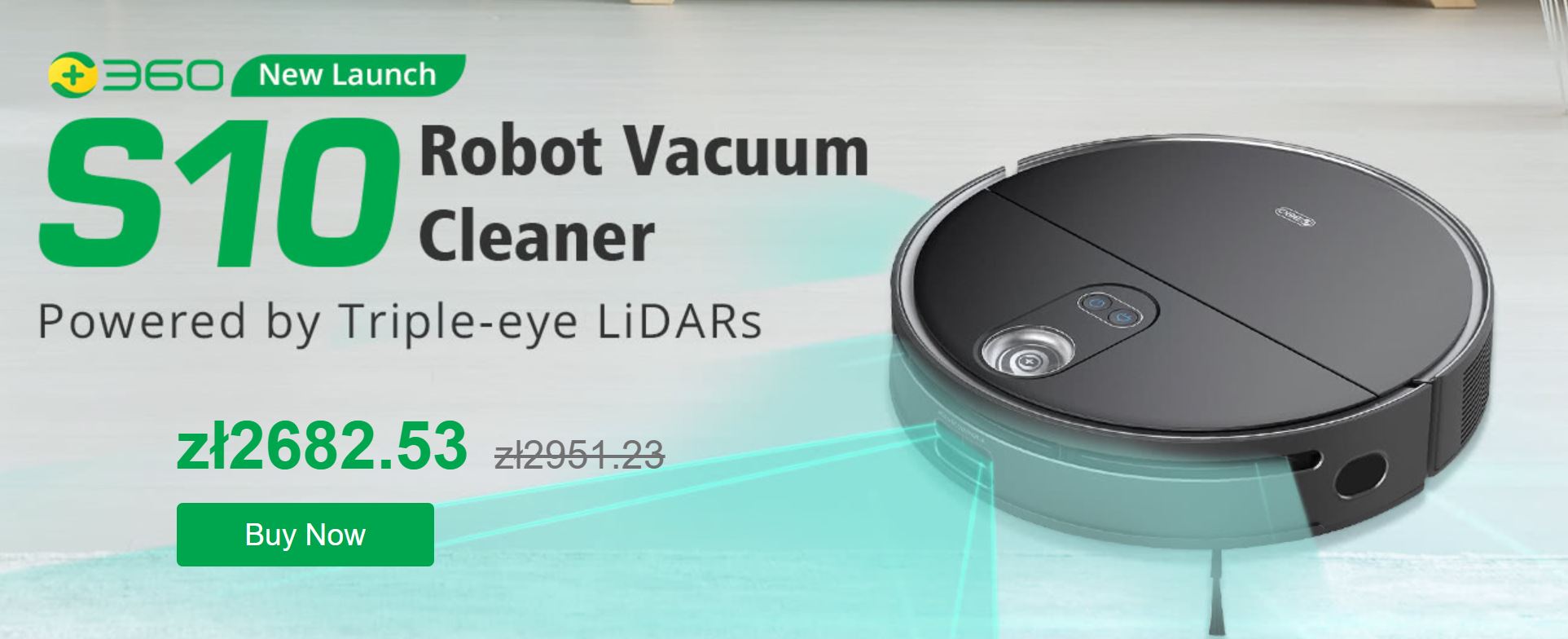360 S10 - nowy robot sprzątający na rynku i aż 420 zł rabatu dla czytelników