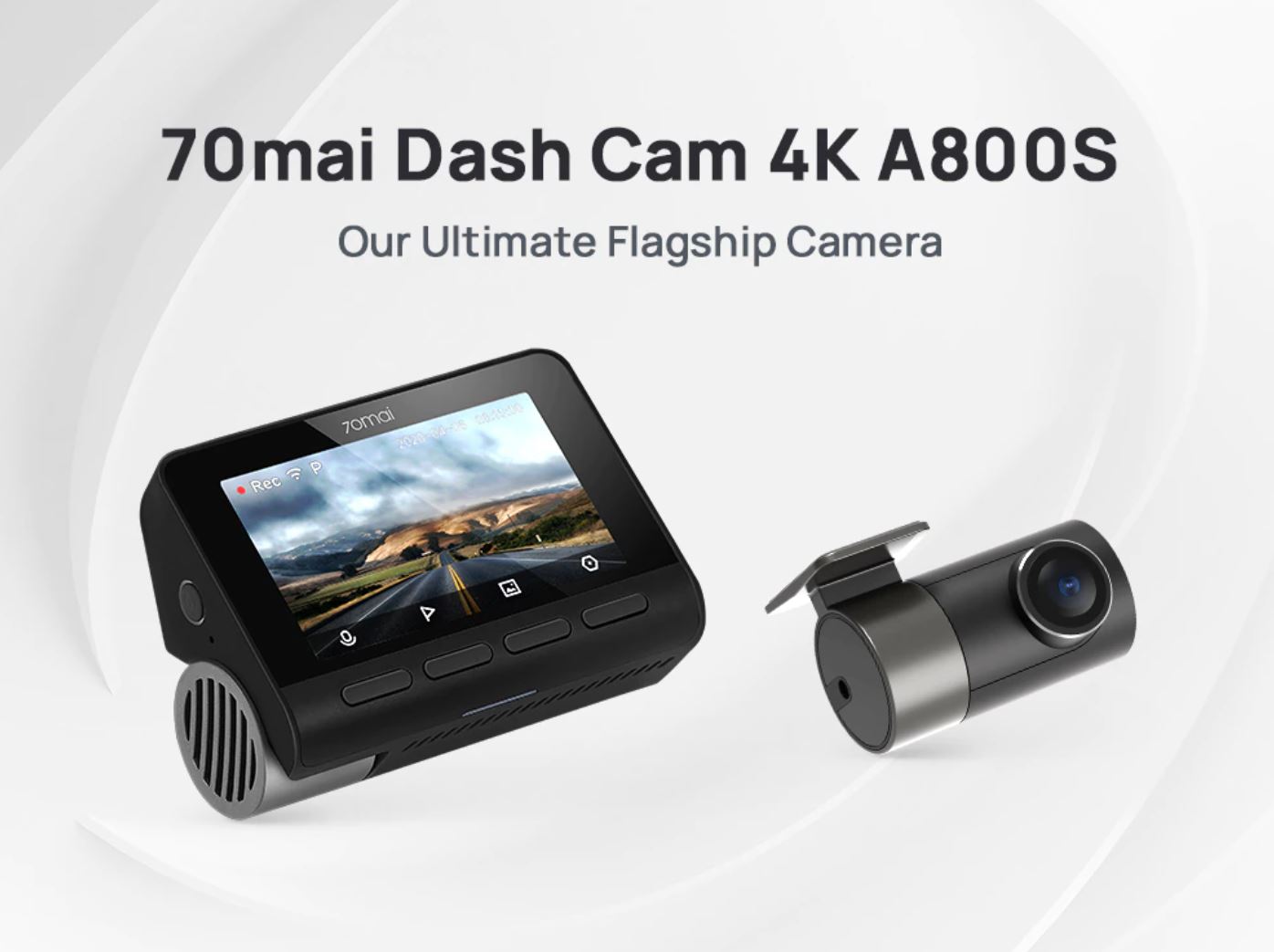 Dzień Ojca z Aliexpress - pomysły na prezent dla faceta - kamera samochodowa 70mai Dash Cam 4K A800S