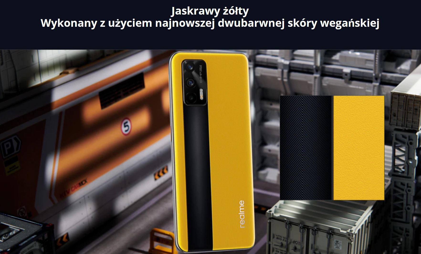 Premiera realme GT 5G - żółty smartfon