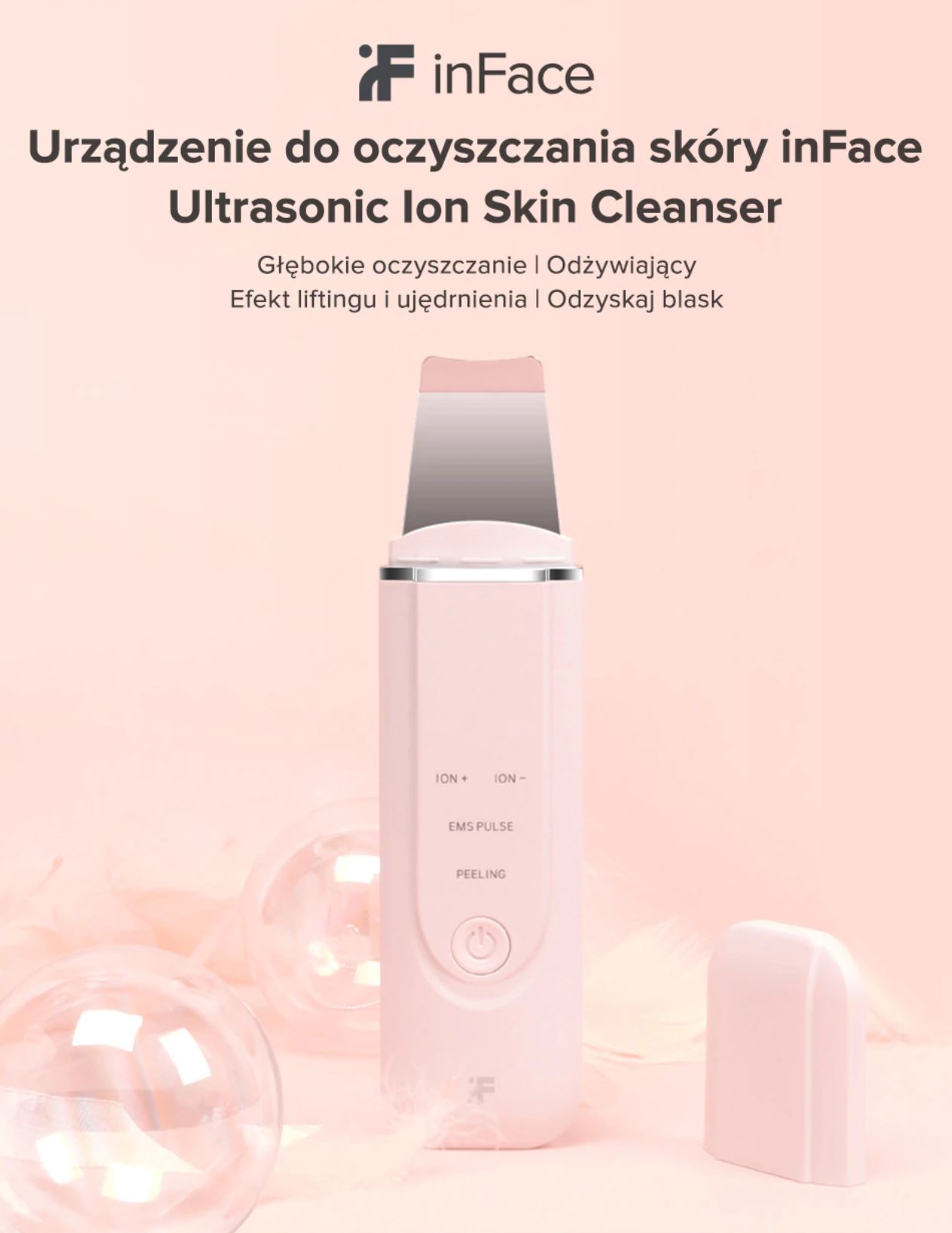 Promocje Aliexpress w dziale Beauty - soniczna szczoteczka - urządznie do oczyszczania skóry inFace