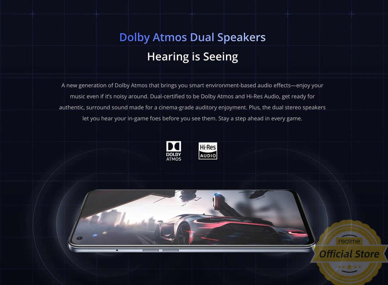 Premiera realme GT 5G - Dolby Atmos Dual Speakers