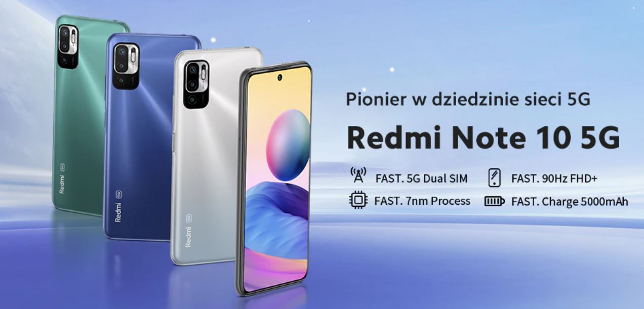 Redmi Note 10 5G - promocja smartfonów z Aliexpress