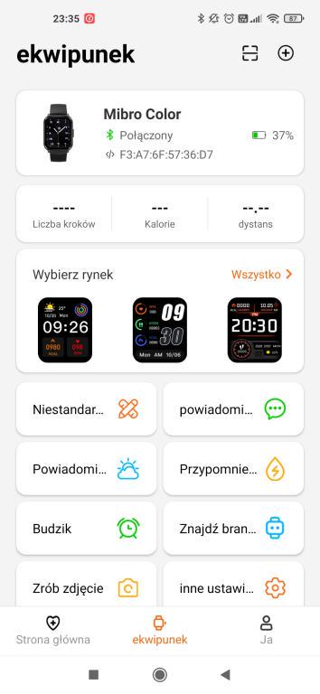 Mibro Color - recenzja smartwatcha w super cenie - aplikacja Mibro Fit