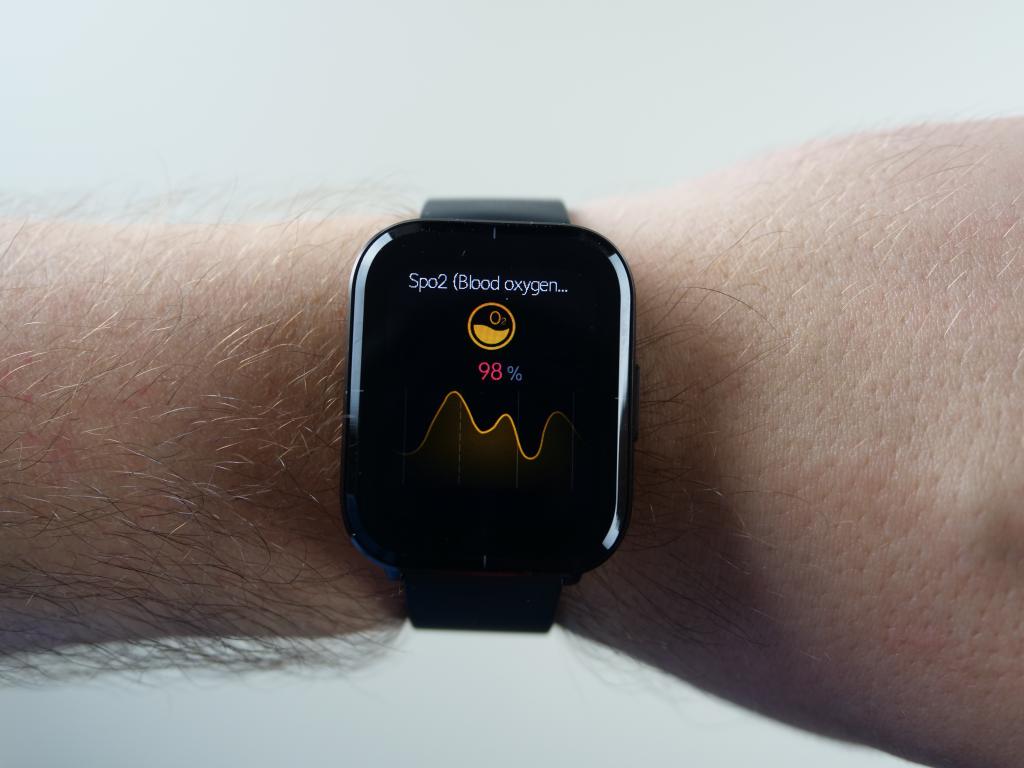 Mibro Color - recenzja smartwatcha w super cenie - badanie saturacji