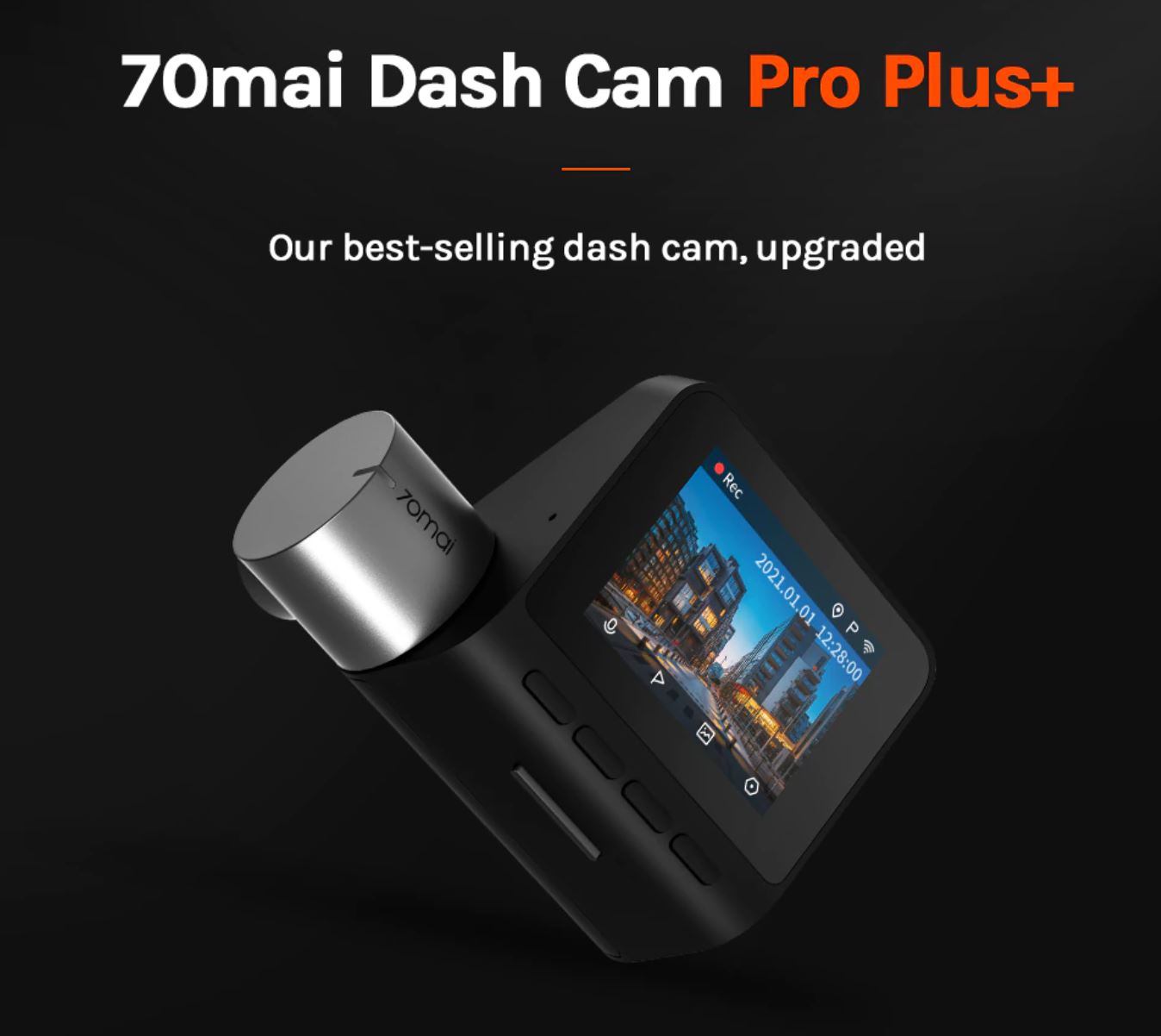 artykuły motoryzacyjne - promocja AliExpress - kamera samochodowa 70mai Dash Cam Pro Plus+