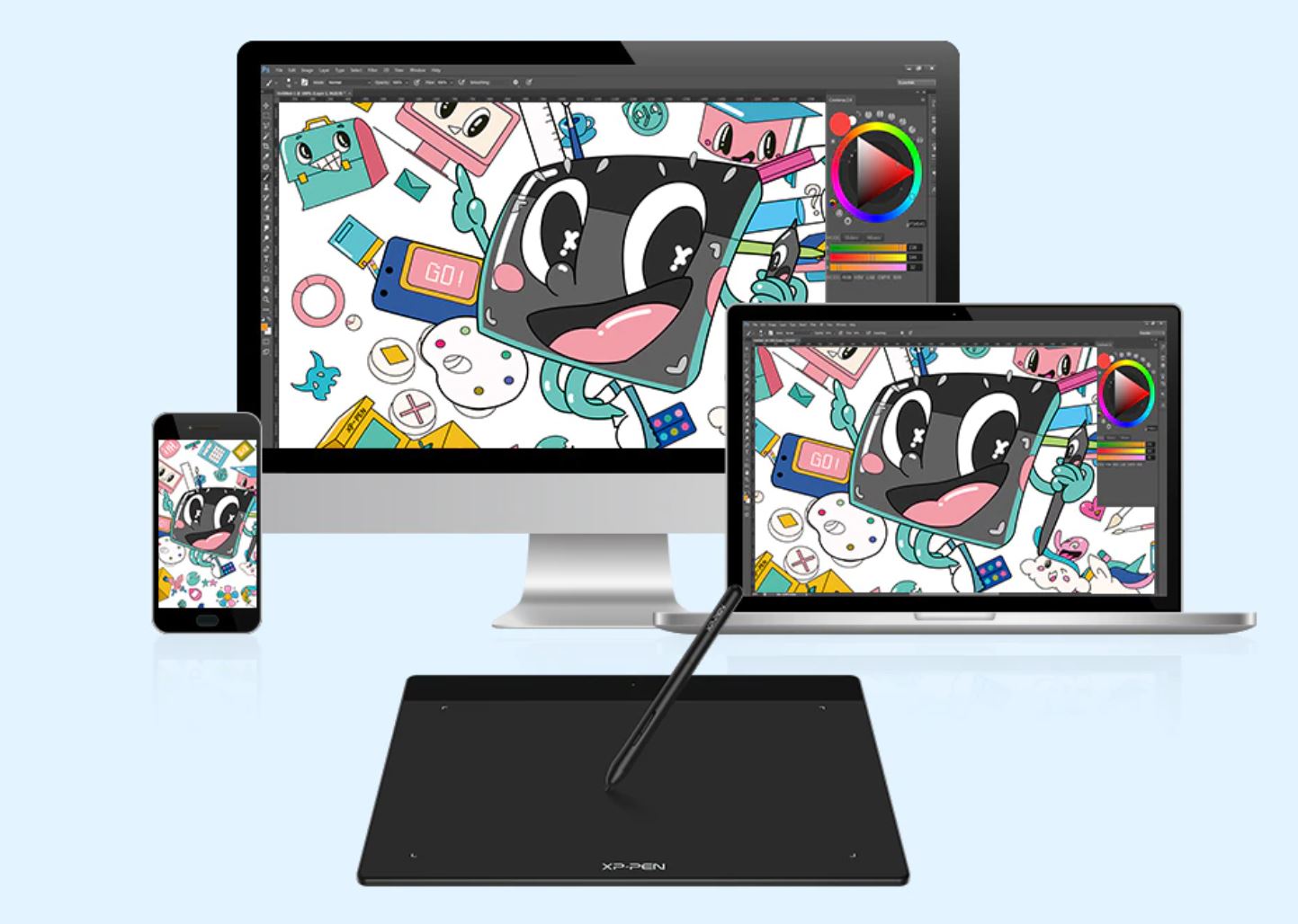 komputer i akcesoria biurowe - promocja AliExpress - XP Pen Deco Fun Tablet graficzny