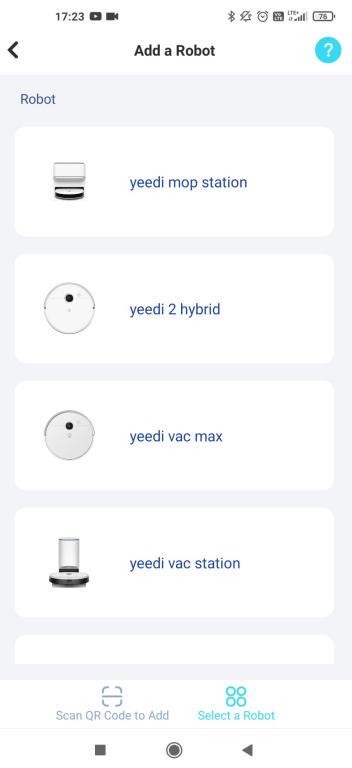 urządzenia w aplikacji yeedi