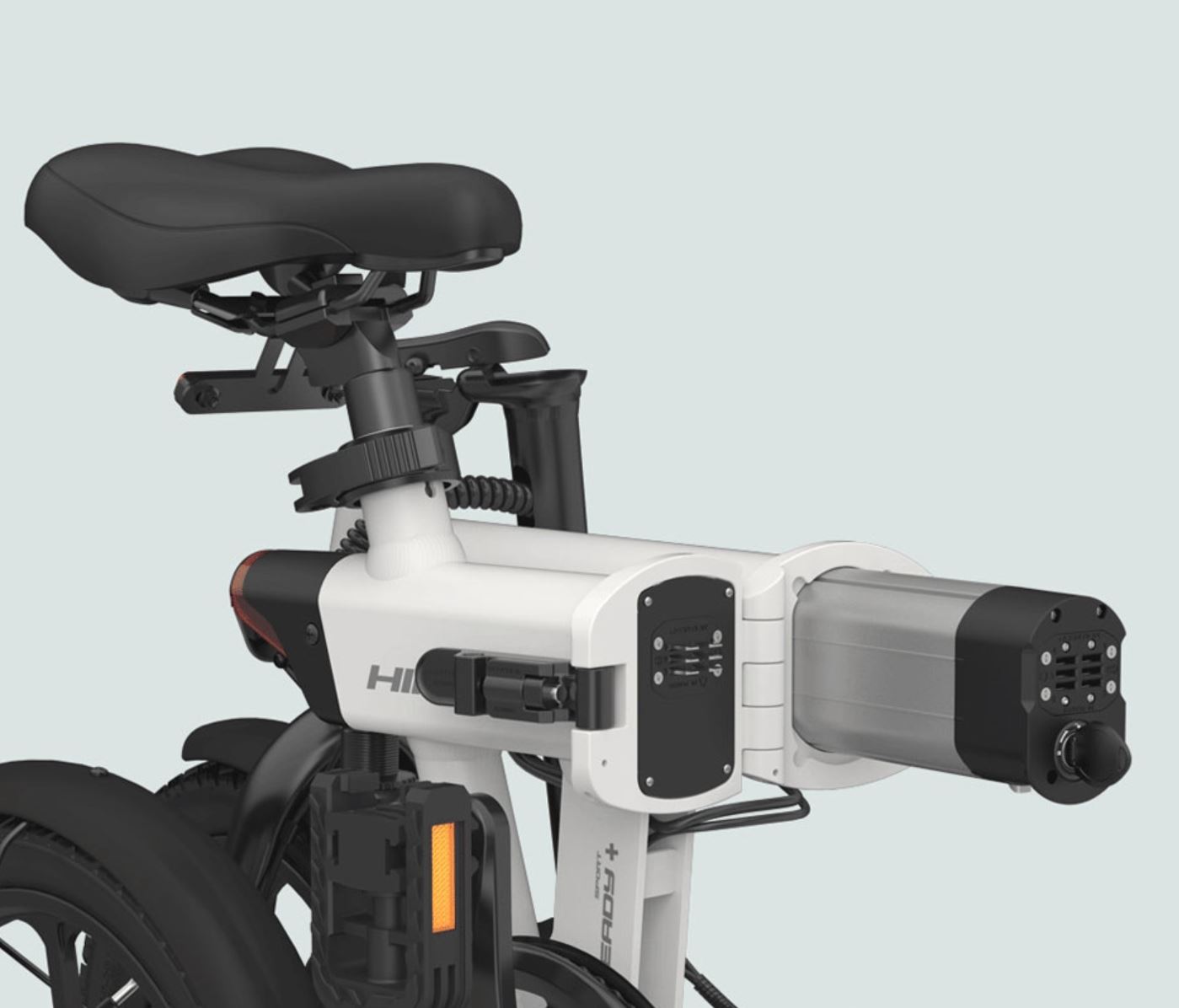 rower elektryczny HIMO Z16 - bateria chowana w siedzeniu