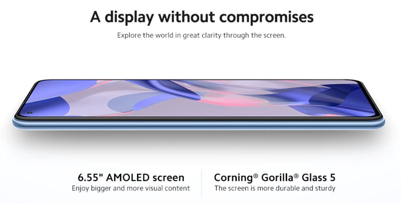 Xiaomi 11 Lite 5G NE - ekran AMOLED