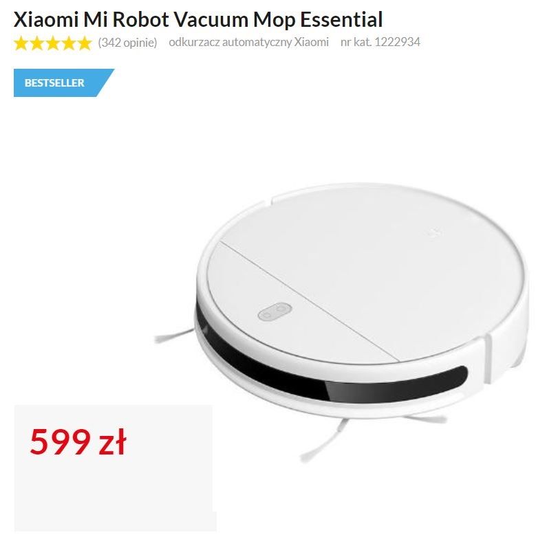 wielorabaty w RTV Euro AGD - Xiaomi Mi Robot Vacuum Mop Essential