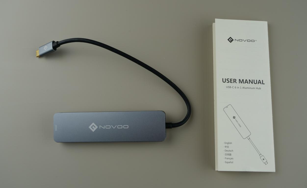 HUB USB-C NOVOO z Aliexpress - świetny sposób na dodatkowe gniazda w laptopie - unboxing