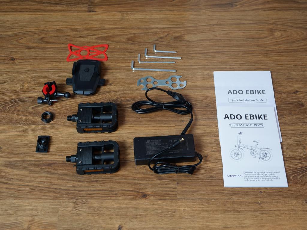 ADO A20F - recenzja rewelacyjnego roweru elektrycznego typu fatbike - akcesoria