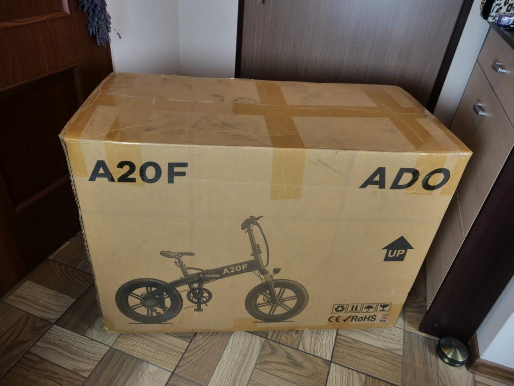 ADO A20F - recenzja rewelacyjnego roweru elektrycznego typu fatbike - paczka
