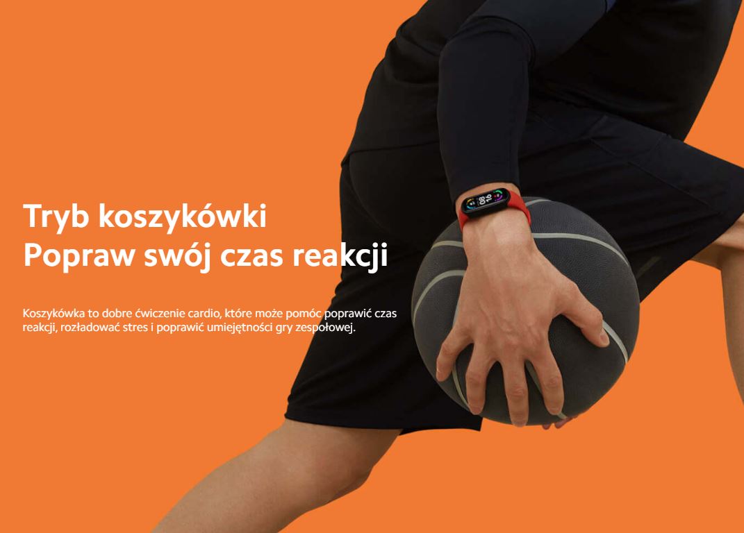 Xiaomi Mi Band 6 - koszykówka